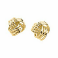 14K Yellow 10.5 mm Knot Earrings